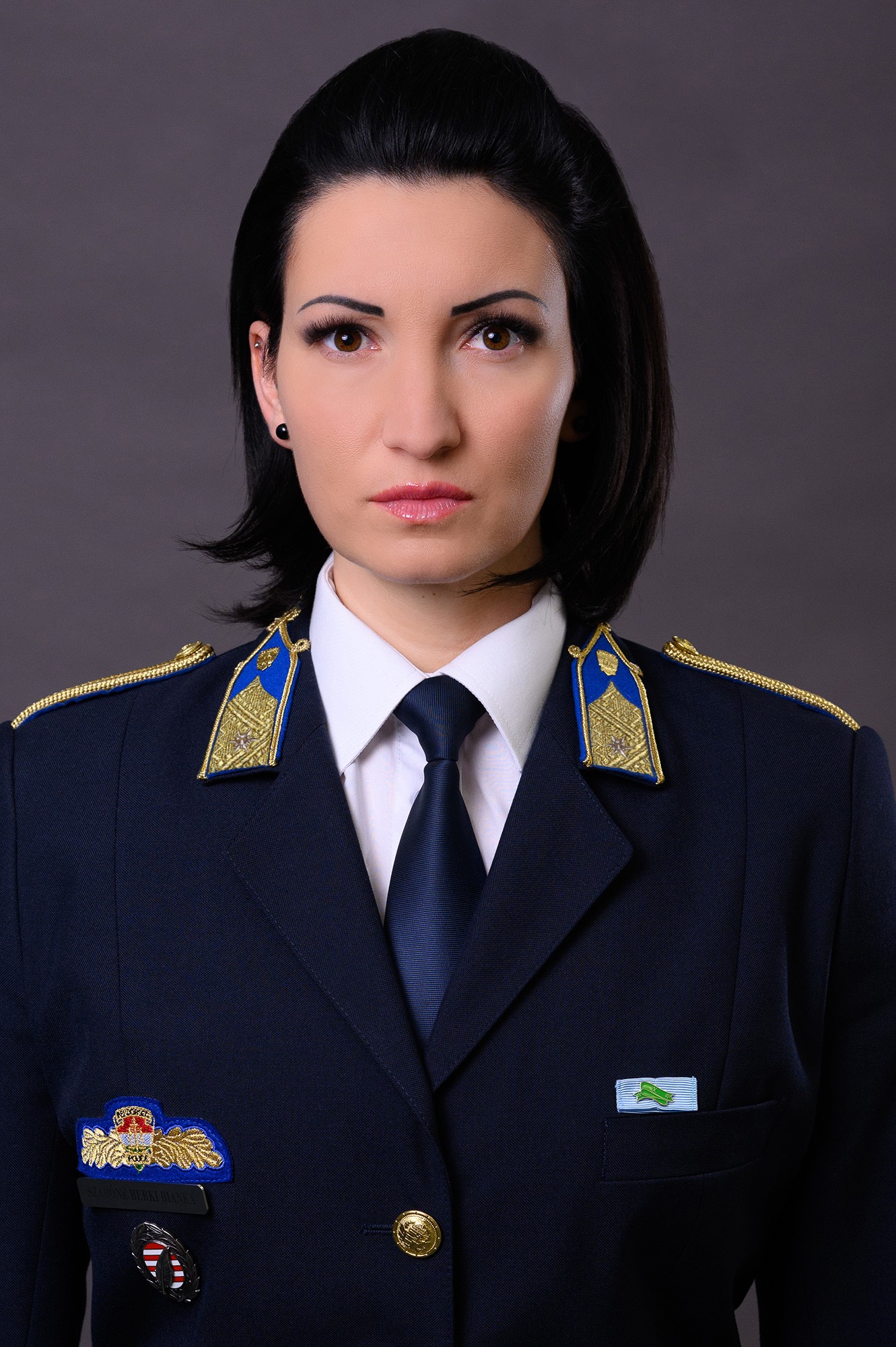 Szabóné Berki Bianka rendőr őrnagy, ügyeletvezető