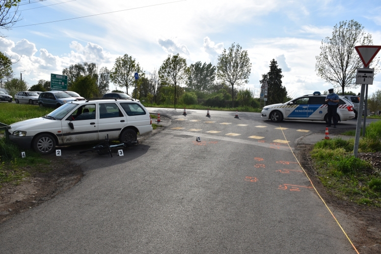 baleset Gyulán, 2021.04.30.