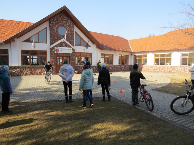 kerékpáros gyakorlás