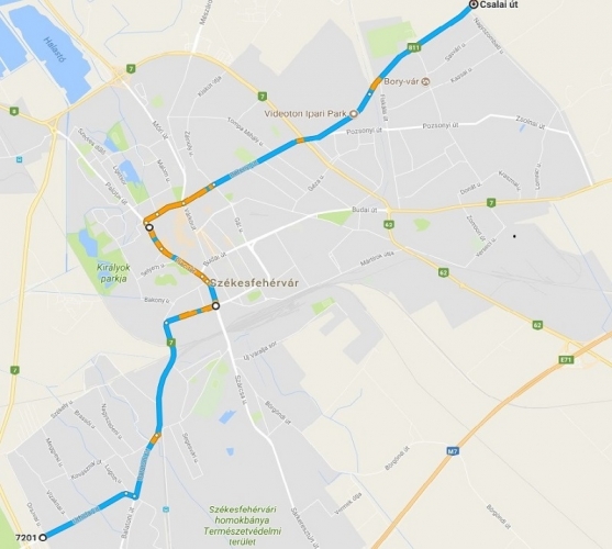 Tour de Hongrie Szfvár. térkép