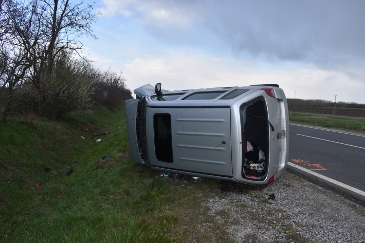 baleset Csorvás külterületén 20210408