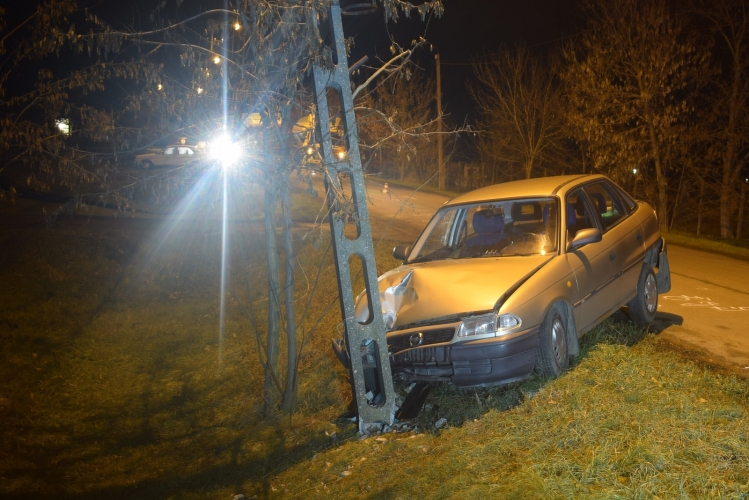 Baleset Nagyszénáson, 2017. december 29-én.