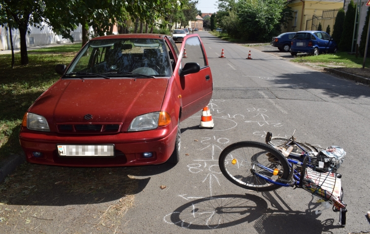 Baleset Orosházán 2017. augusztus 10-én.