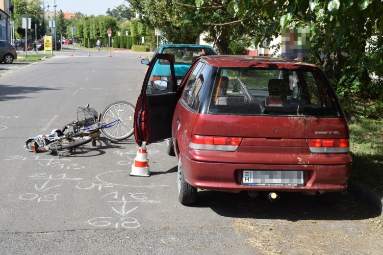 Baleset Orosházán 2017. augusztus 10-én.